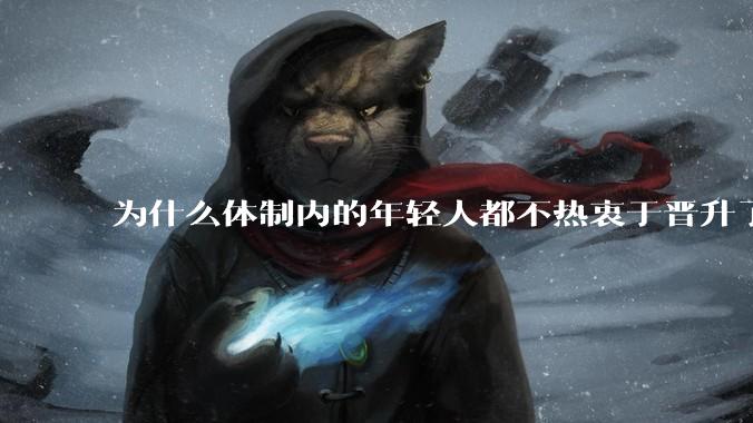 为什么体制内的年轻人都不热衷于晋升了？
