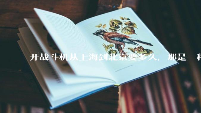 开战斗机从上海到北京要多久，那是一种什么样的体验？